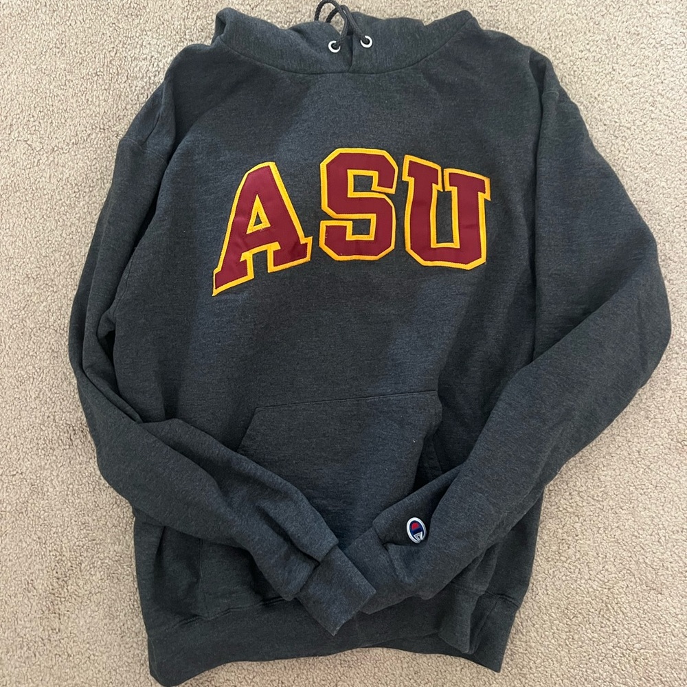 ASU Champion Gray Hoodie